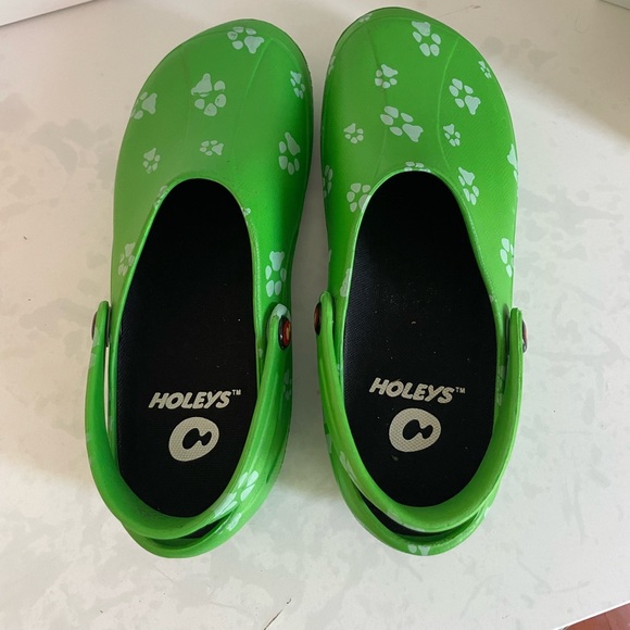 Paw-Print Holeys Clogs - Picture 2 of 3